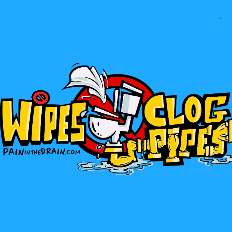 wipes clog pipes tile